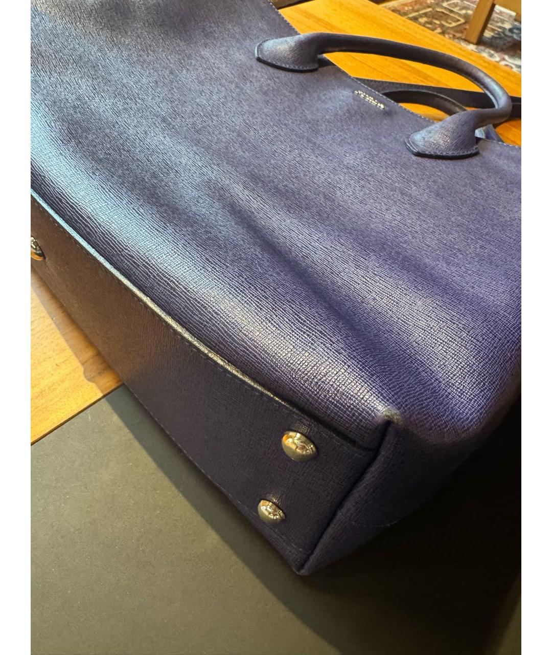 FURLA Синяя кожаная сумка тоут, фото 6