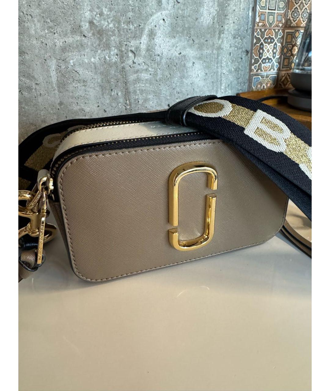 MARC JACOBS Бежевая кожаная сумка через плечо, фото 2