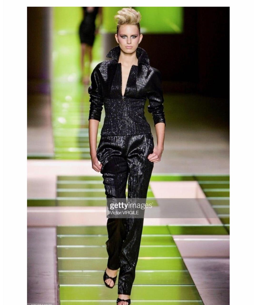 VERSACE Вискозные прямые брюки, фото 6