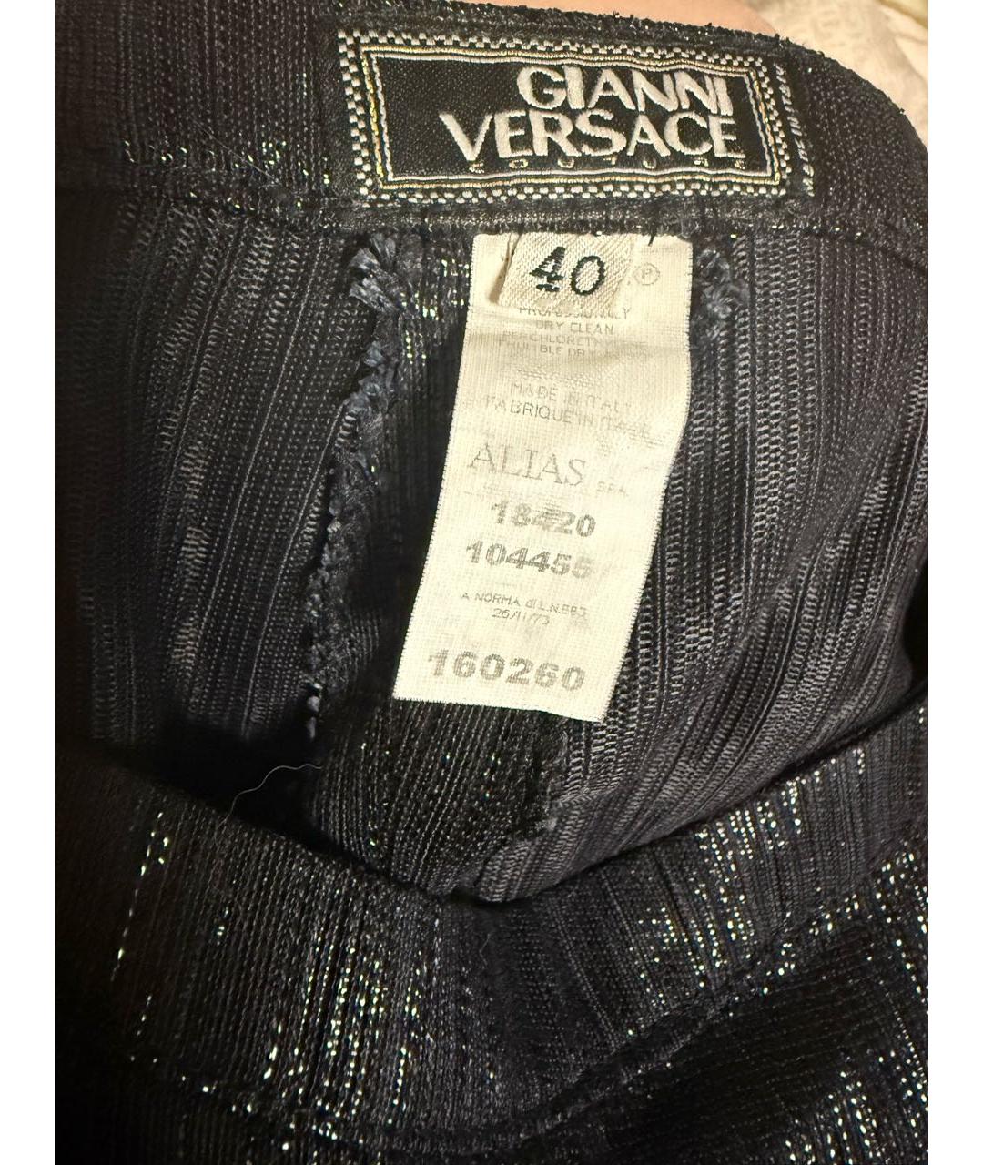 VERSACE Вискозные прямые брюки, фото 4