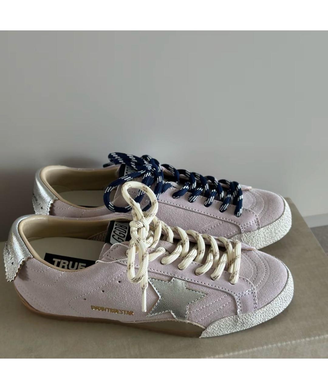 GOLDEN GOOSE DELUXE BRAND Розовые замшевые кеды, фото 4