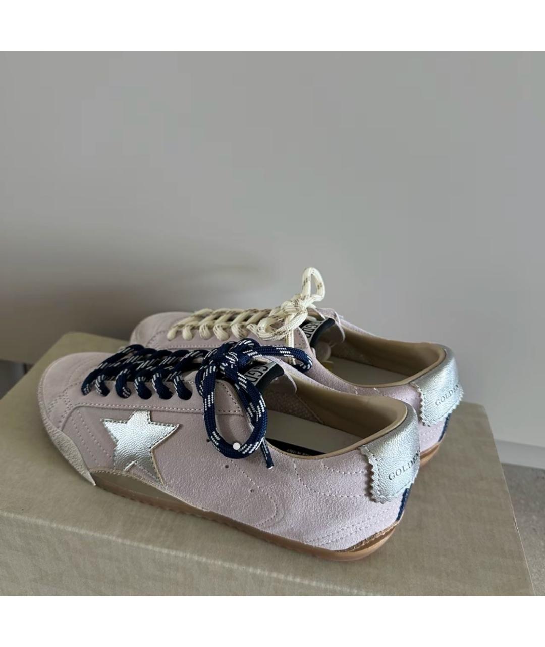 GOLDEN GOOSE DELUXE BRAND Розовые замшевые кеды, фото 6