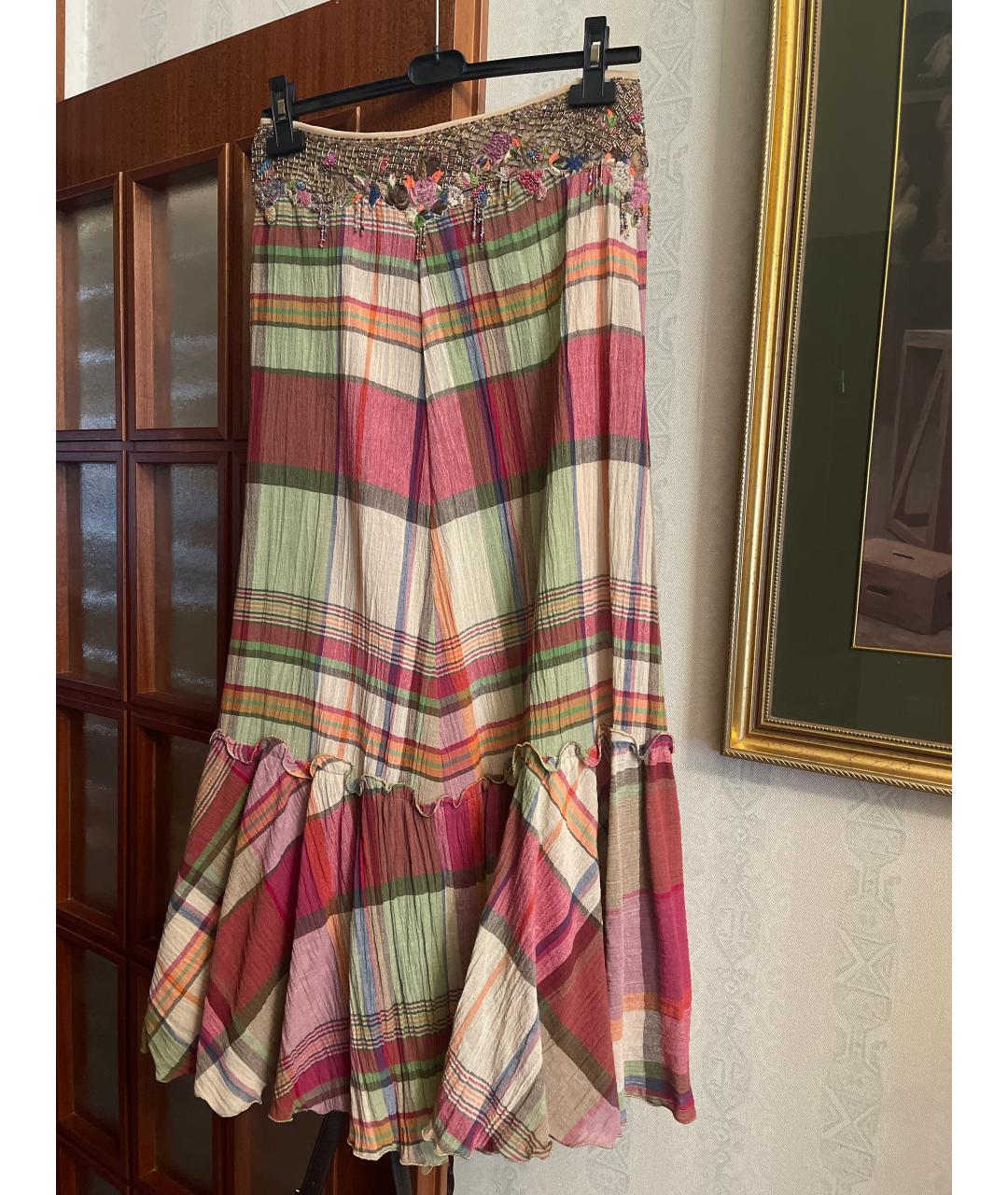 SPORTMAX Мульти хлопковая юбка макси, фото 2