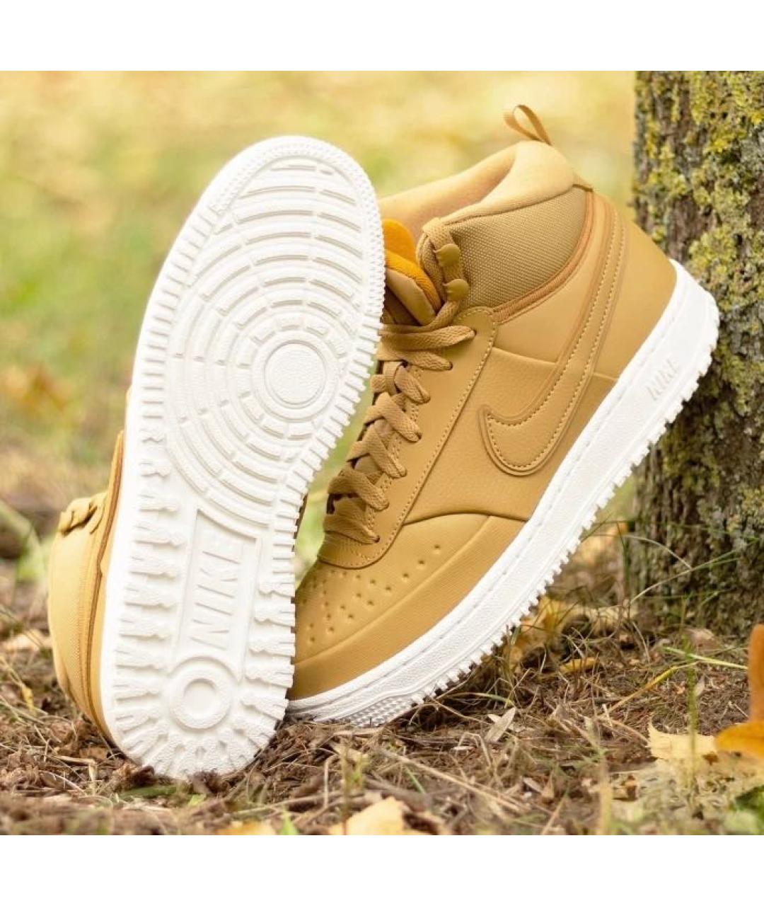 NIKE Горчичные высокие кроссовки / кеды, фото 5