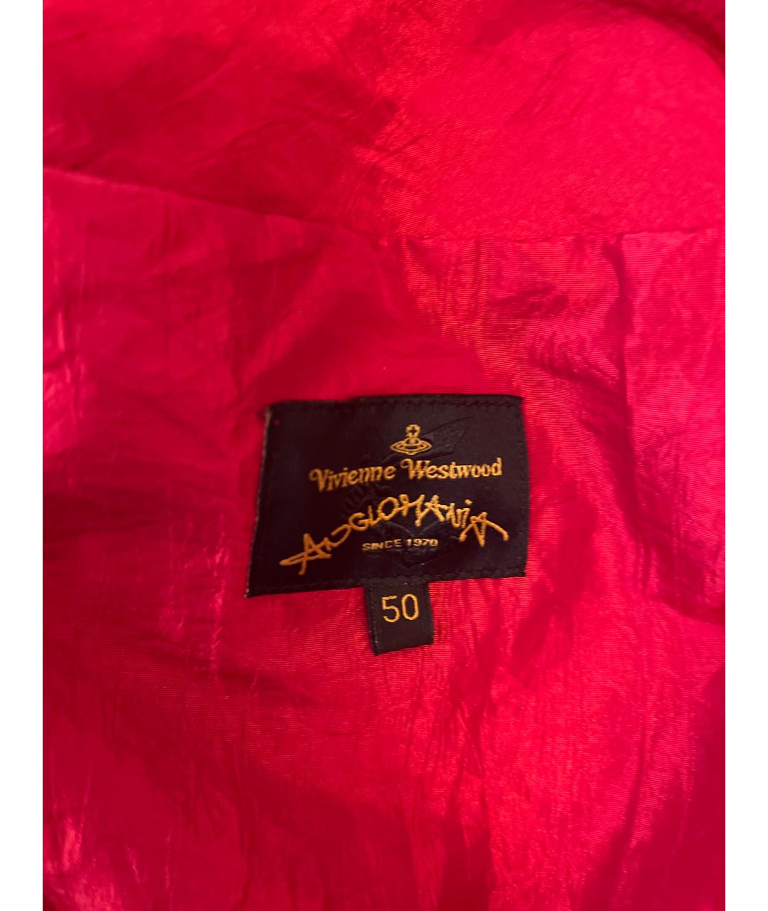 VIVIENNE WESTWOOD Красное полиэстеровое вечернее платье, фото 3