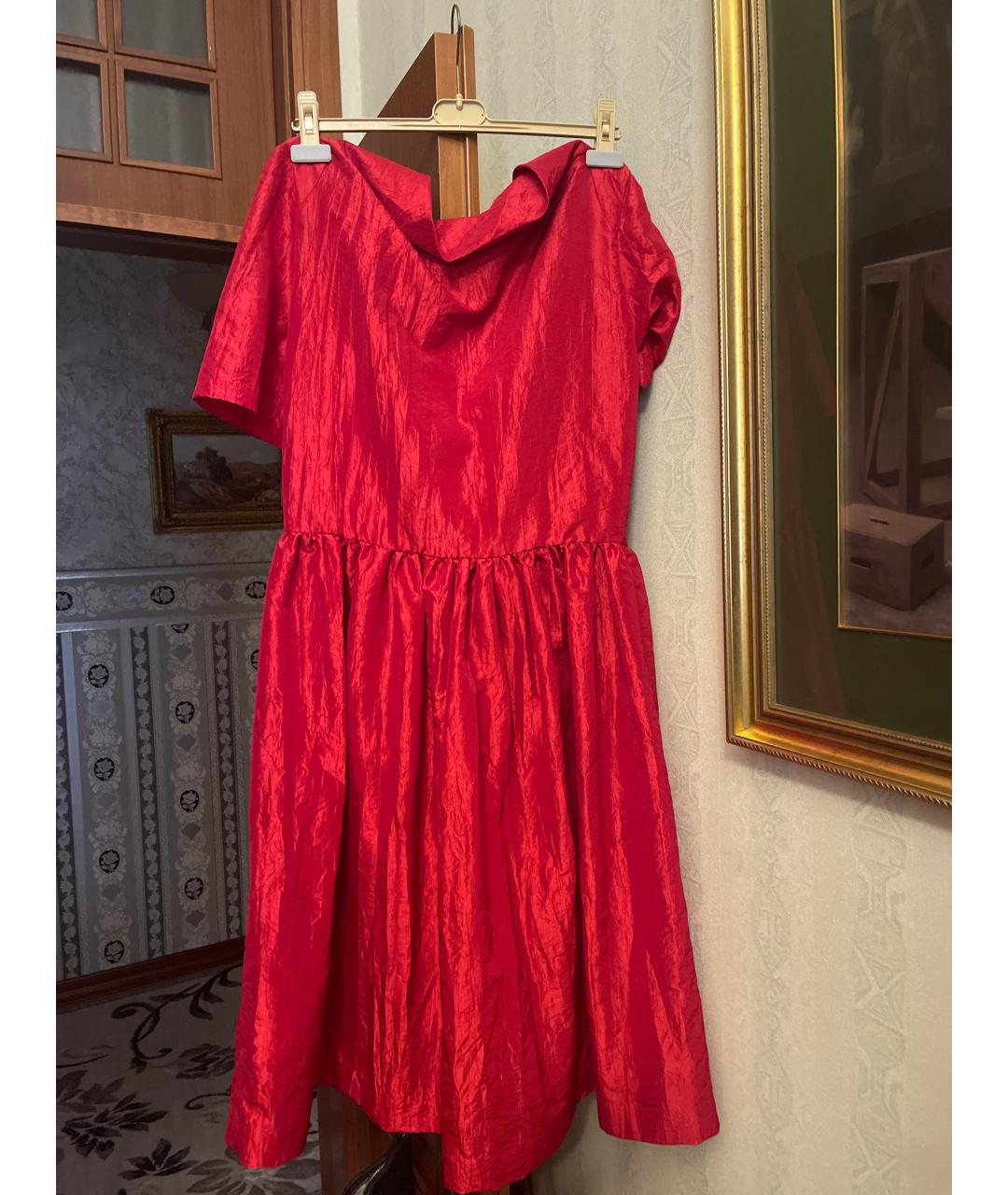 VIVIENNE WESTWOOD Красное полиэстеровое вечернее платье, фото 2