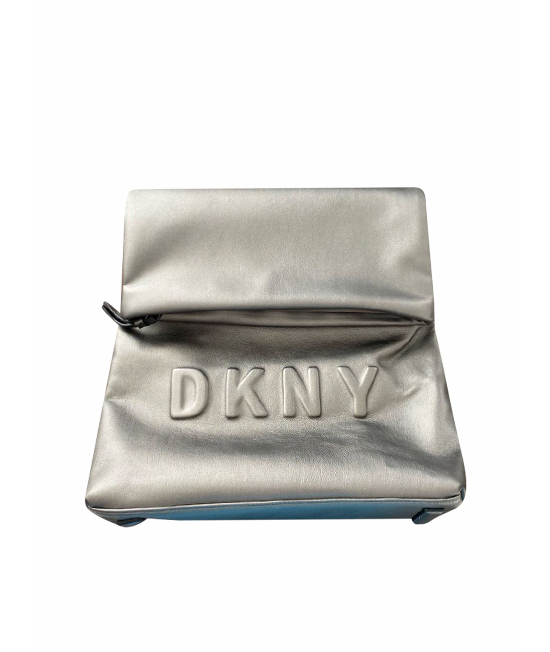 DKNY Серебрянный рюкзак из искусственной кожи, фото 1