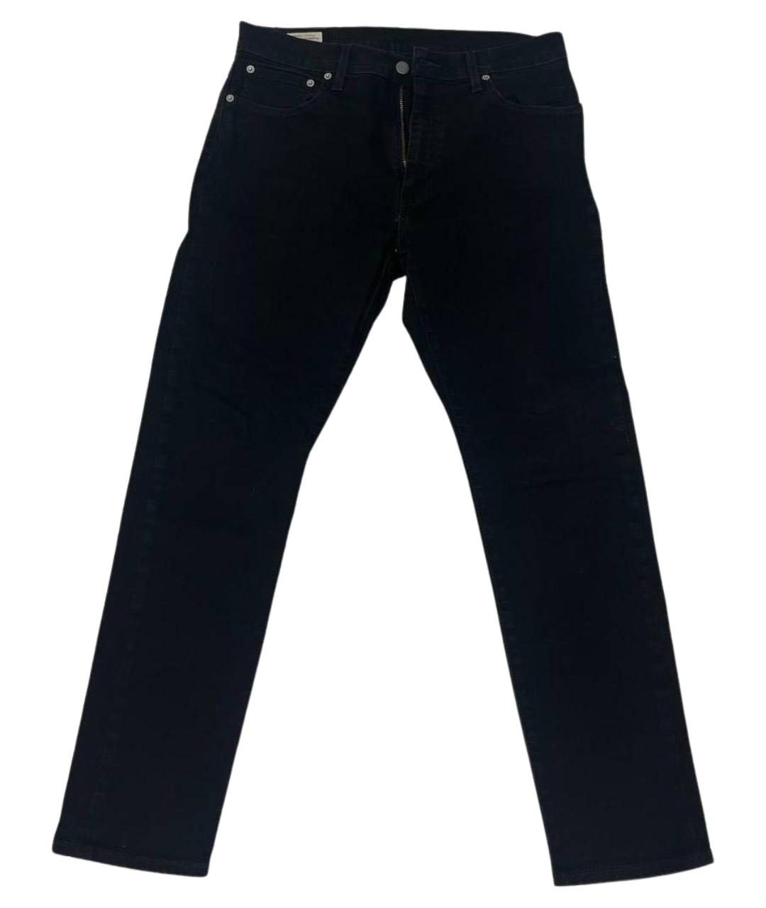 LEVI'S Черные хлопко-полиэстеровые джинсы скинни, фото 5