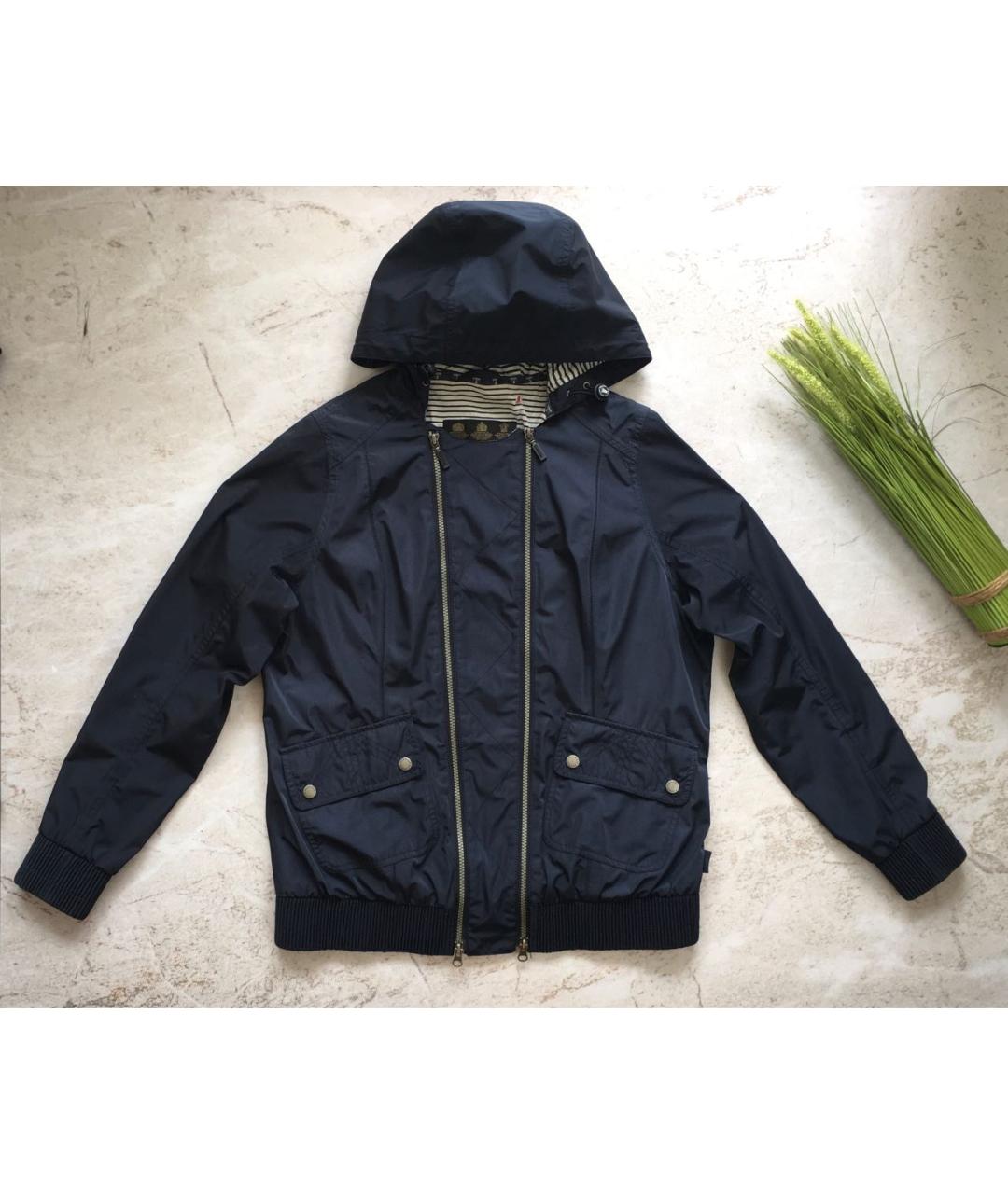 BARBOUR Темно-синяя полиэстеровая куртка, фото 8