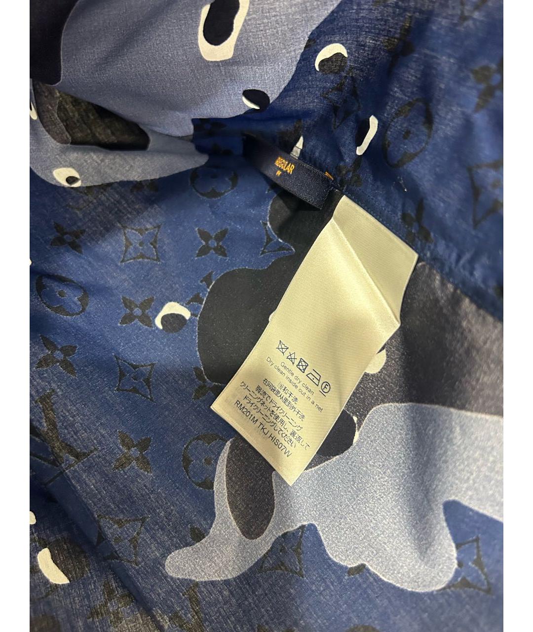 LOUIS VUITTON Темно-синяя хлопковая классическая рубашка, фото 3