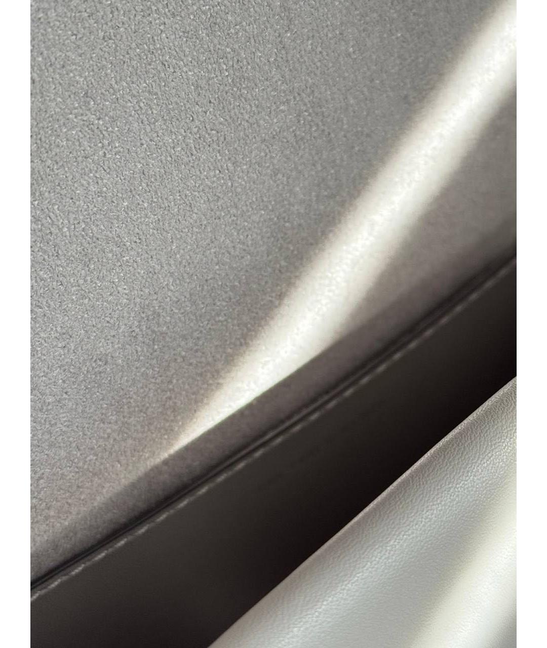 MICHAEL KORS Серая кожаная сумка через плечо, фото 4