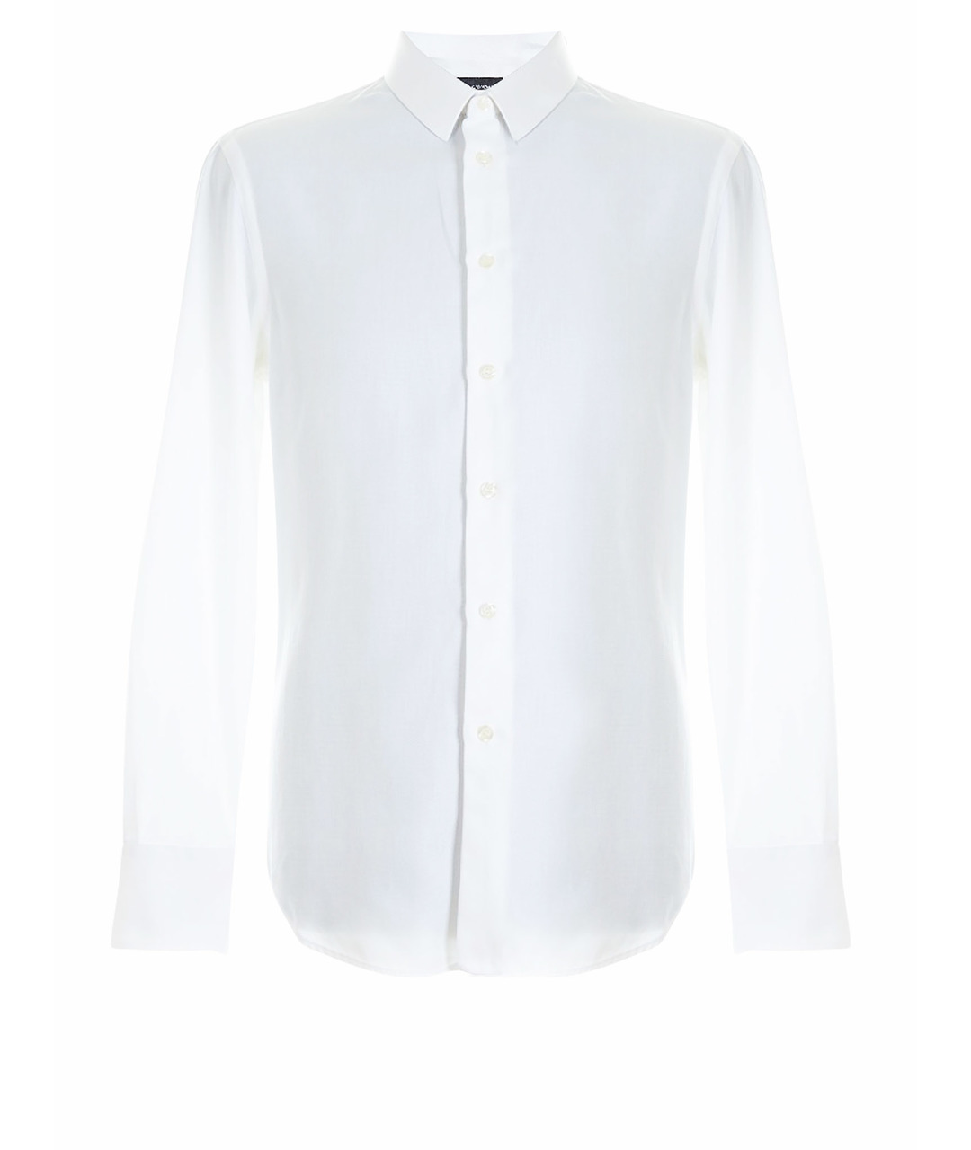 EMPORIO ARMANI Белая хлопковая классическая рубашка, фото 1