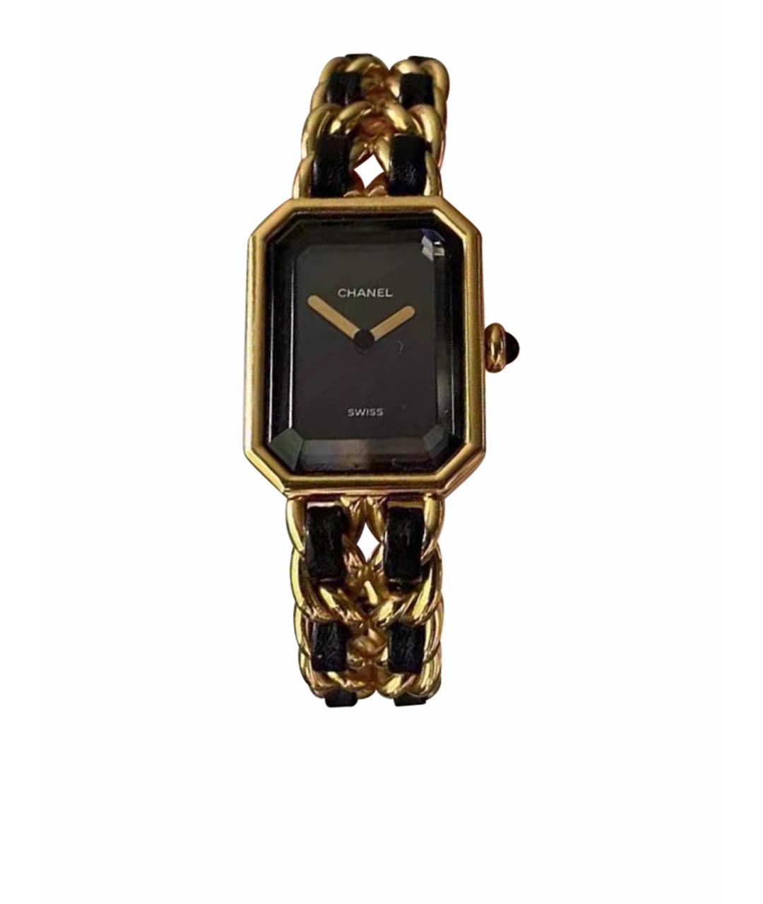 CHANEL Черные кожаные часы, фото 1