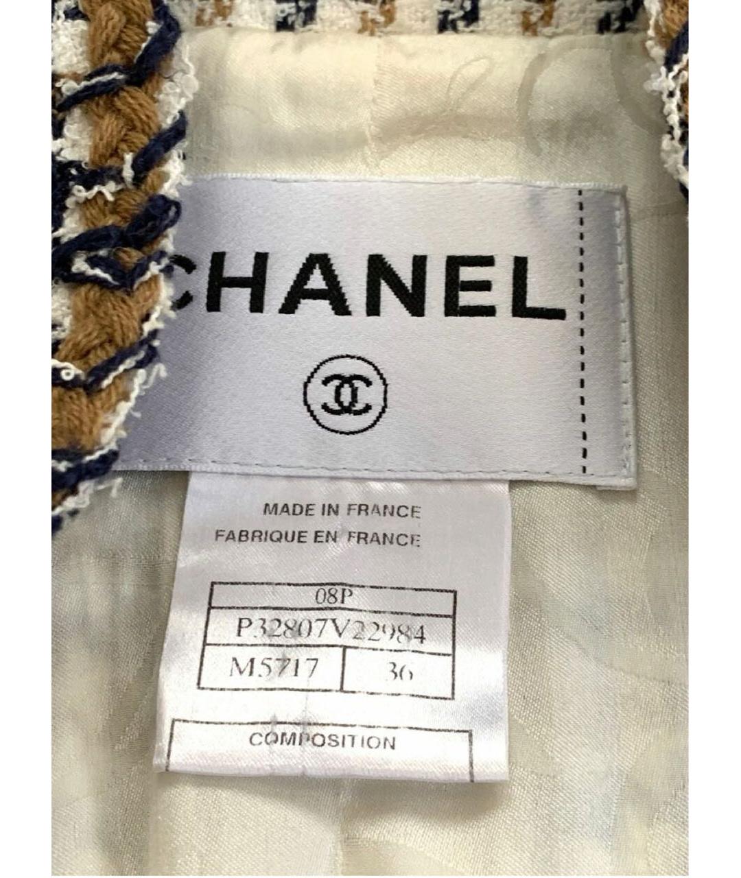 CHANEL Бежевый жакет/пиджак, фото 6