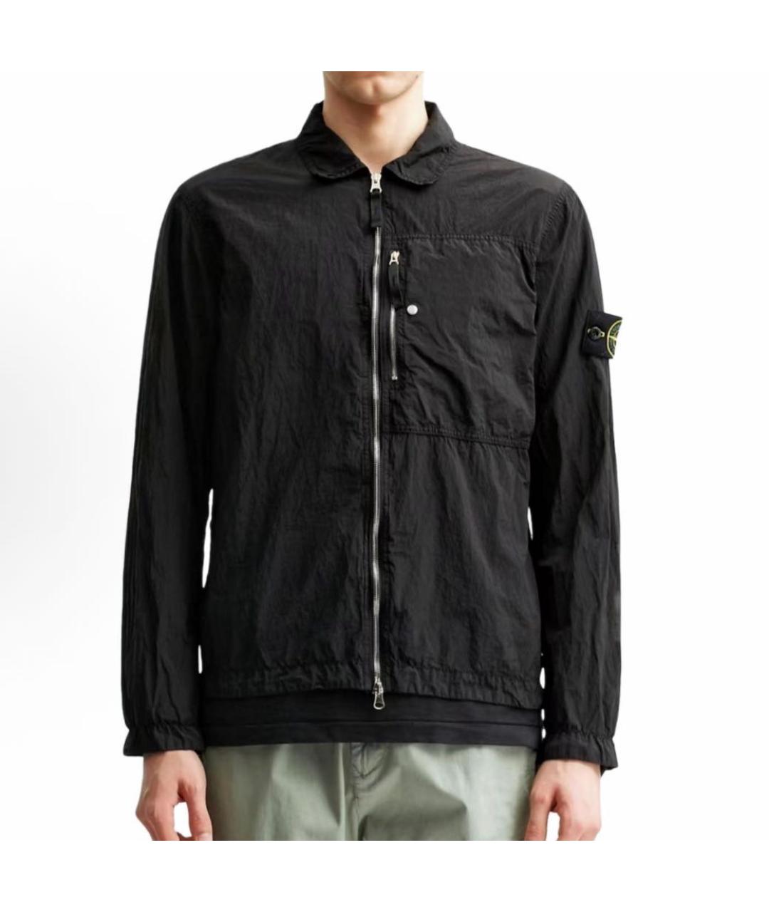 STONE ISLAND Черная куртка, фото 3