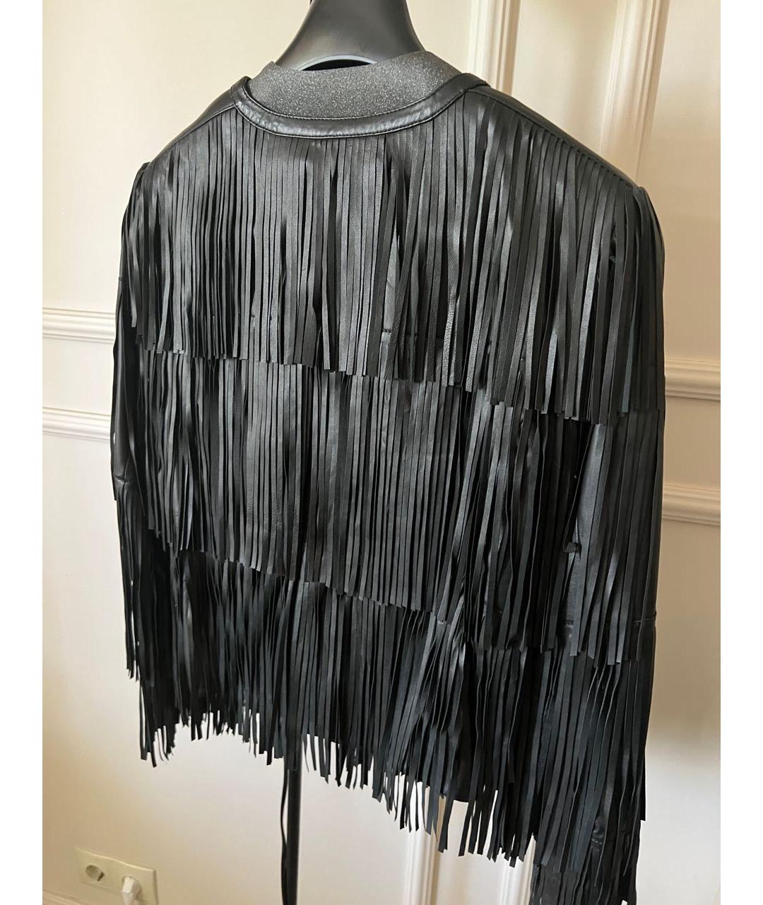 MAX MARA Черная кожаная куртка, фото 4