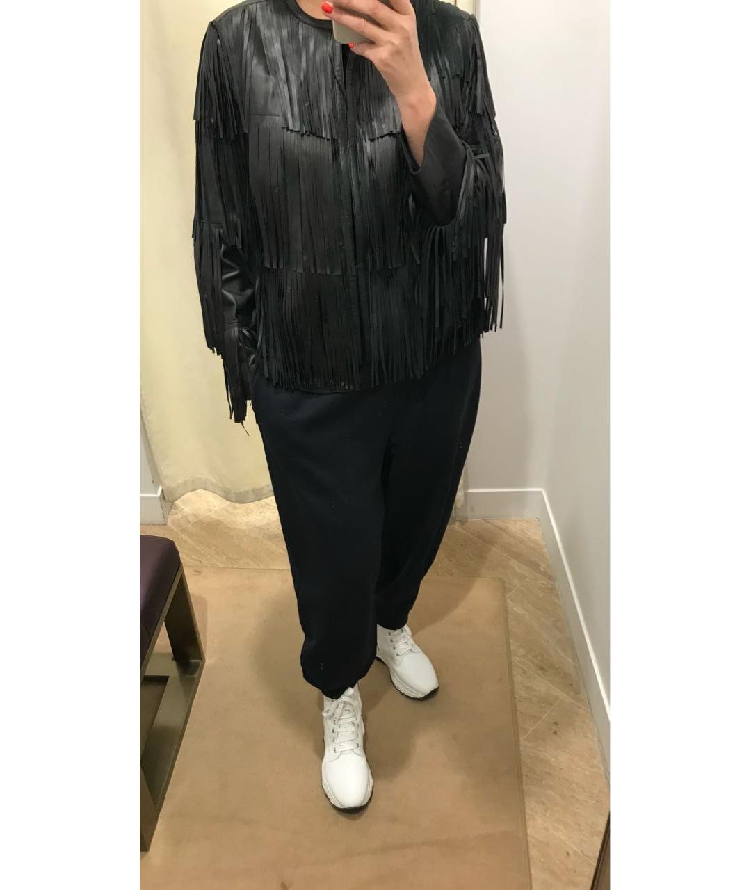MAX MARA Черная кожаная куртка, фото 8