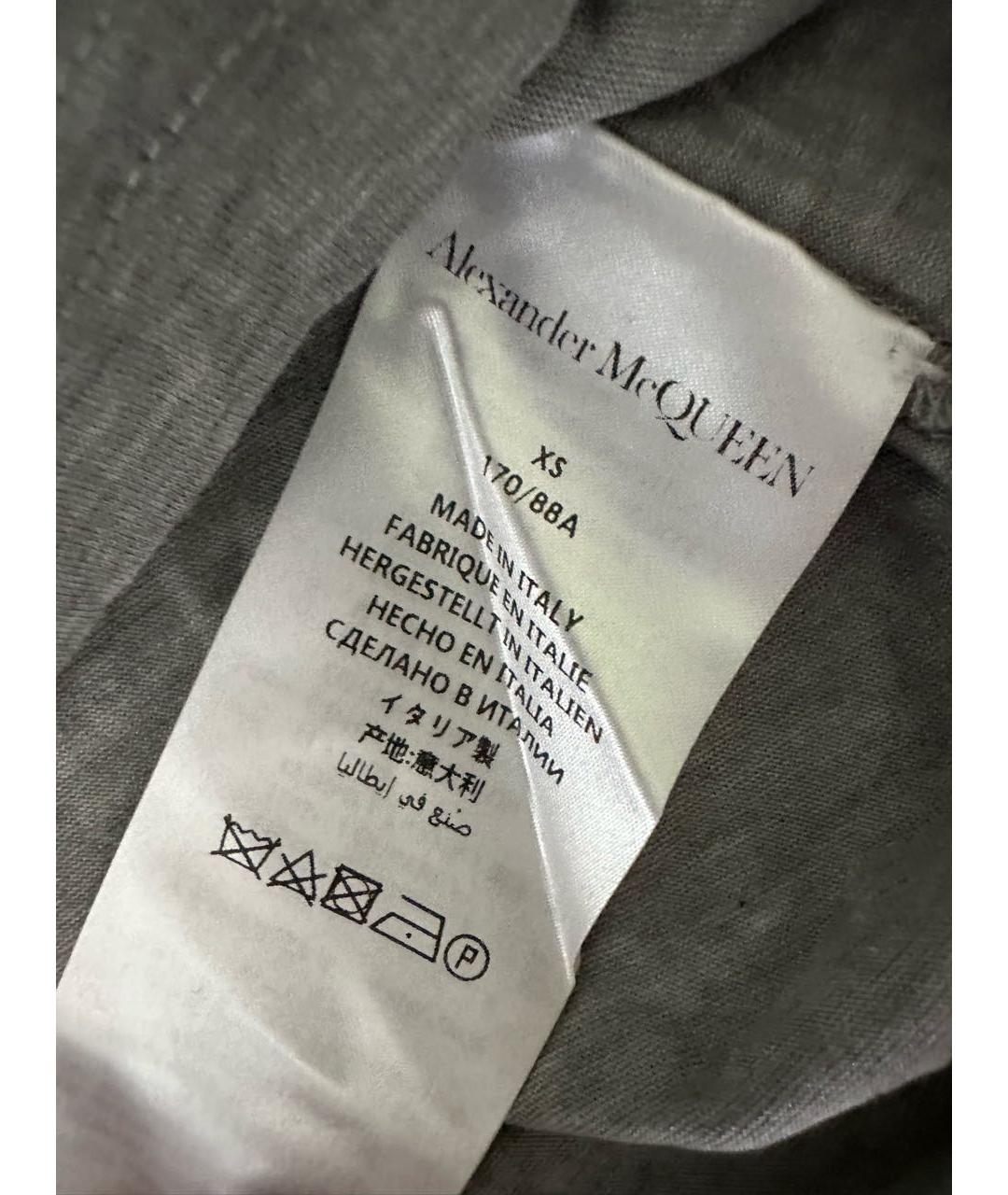 ALEXANDER MCQUEEN Серая футболка, фото 3