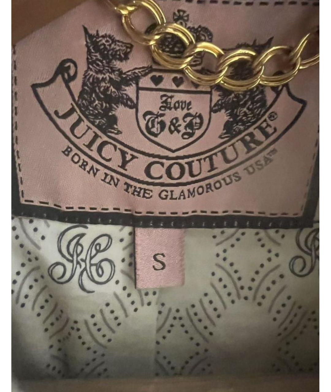 JUICY COUTURE Белое шерстяное пальто, фото 4