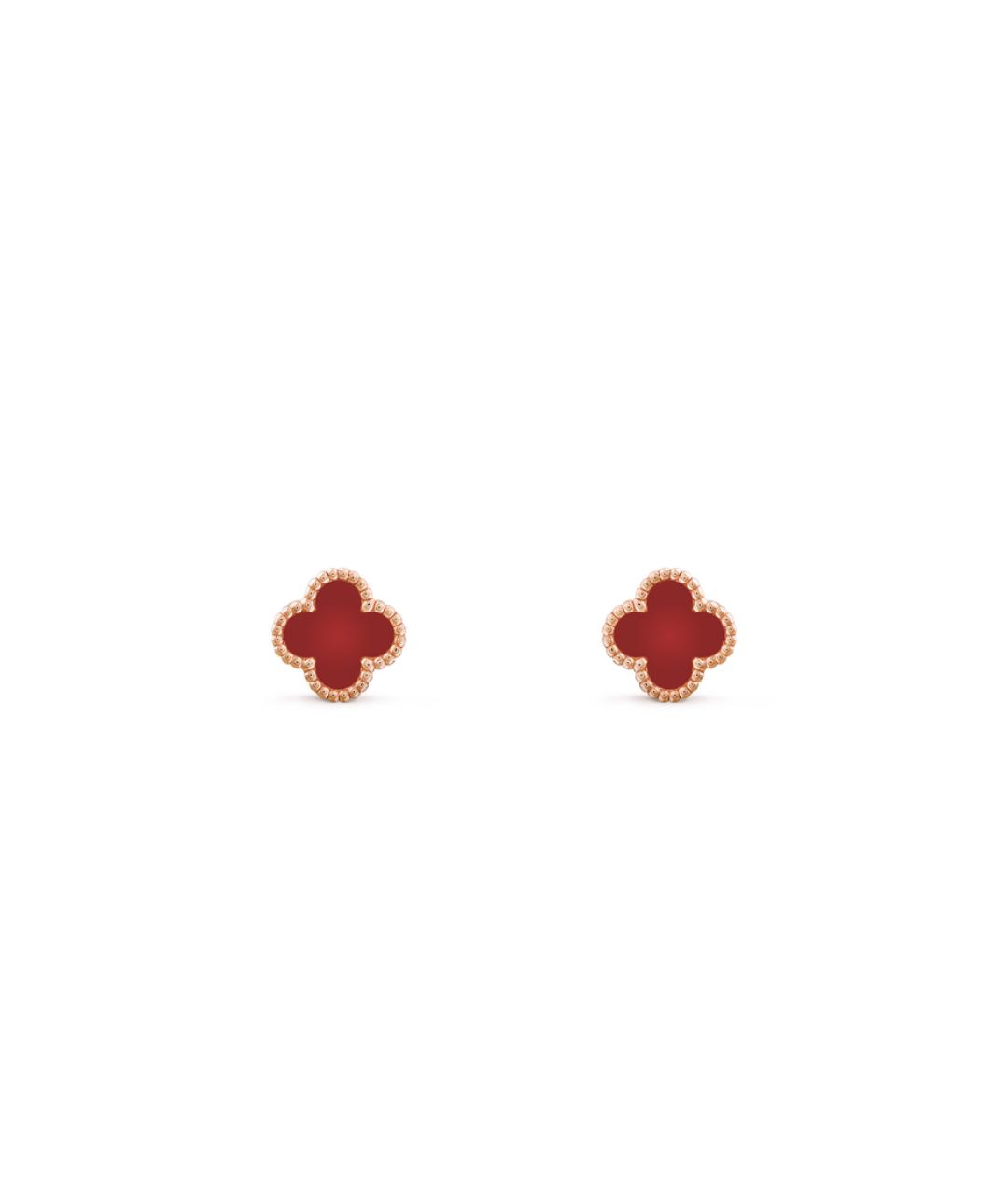 VAN CLEEF & ARPELS Красные серьги из розового золота, фото 2