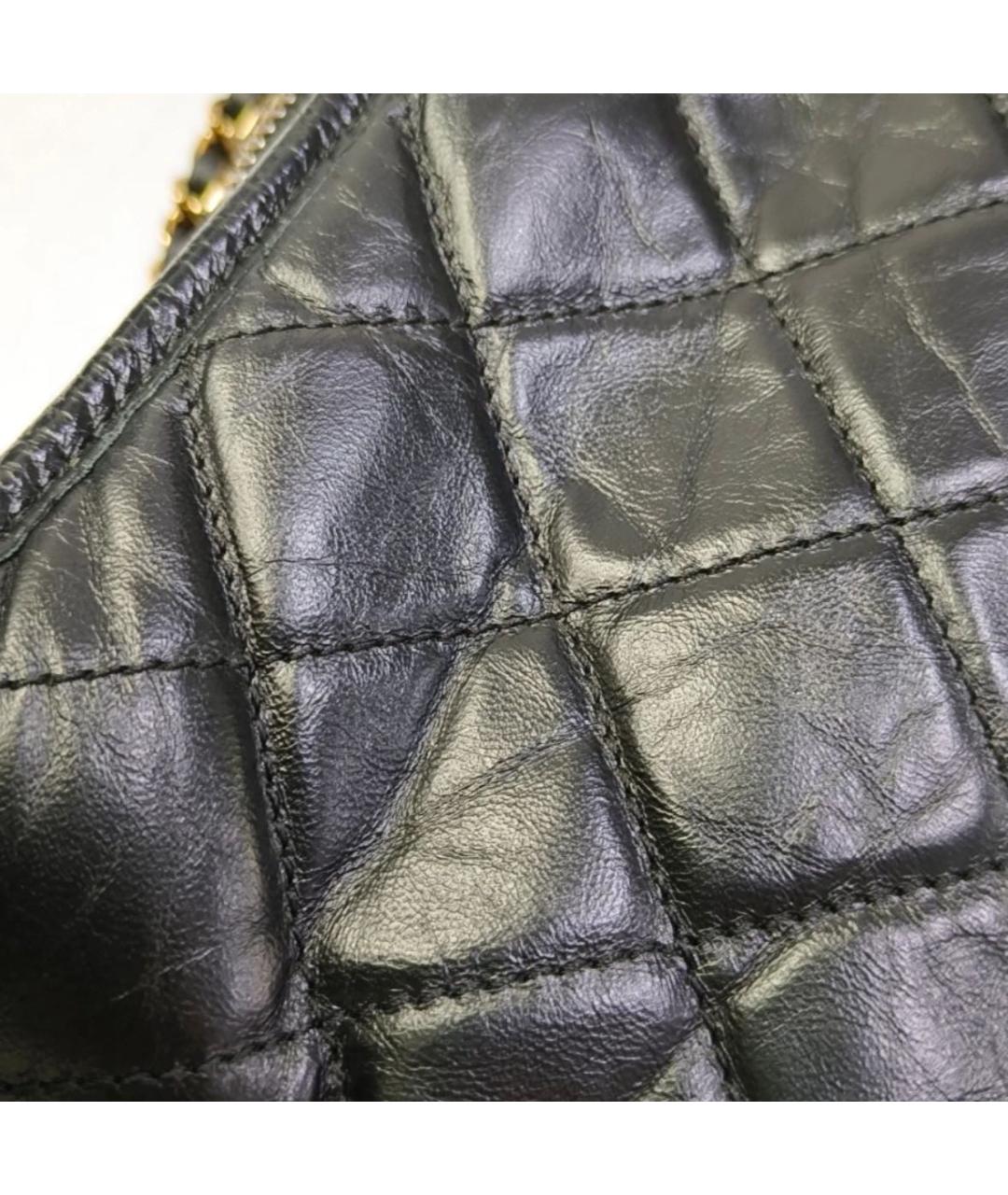 CHANEL Черная кожаная сумка тоут, фото 7