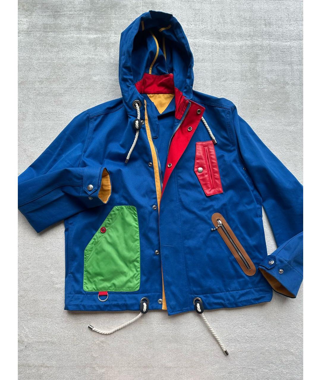LOVE MOSCHINO Синяя хлопковая парка, фото 9