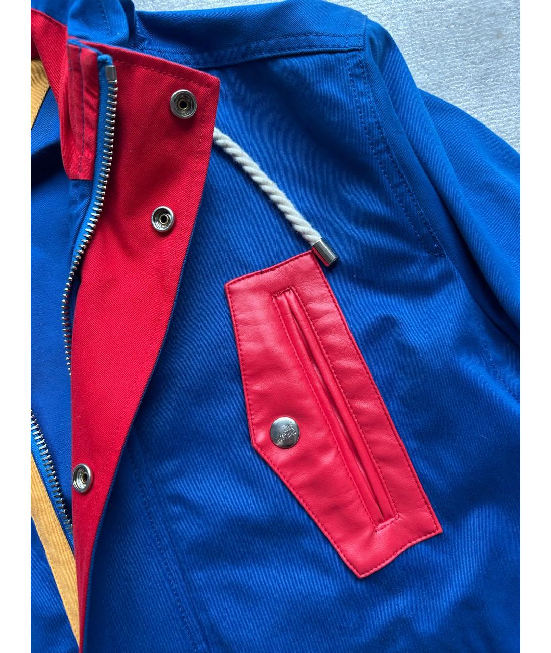 LOVE MOSCHINO Синяя хлопковая парка, фото 6