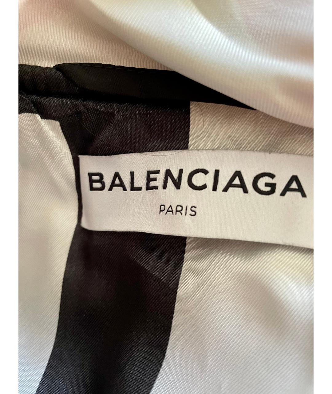 BALENCIAGA Черная полиэстеровая куртка, фото 3