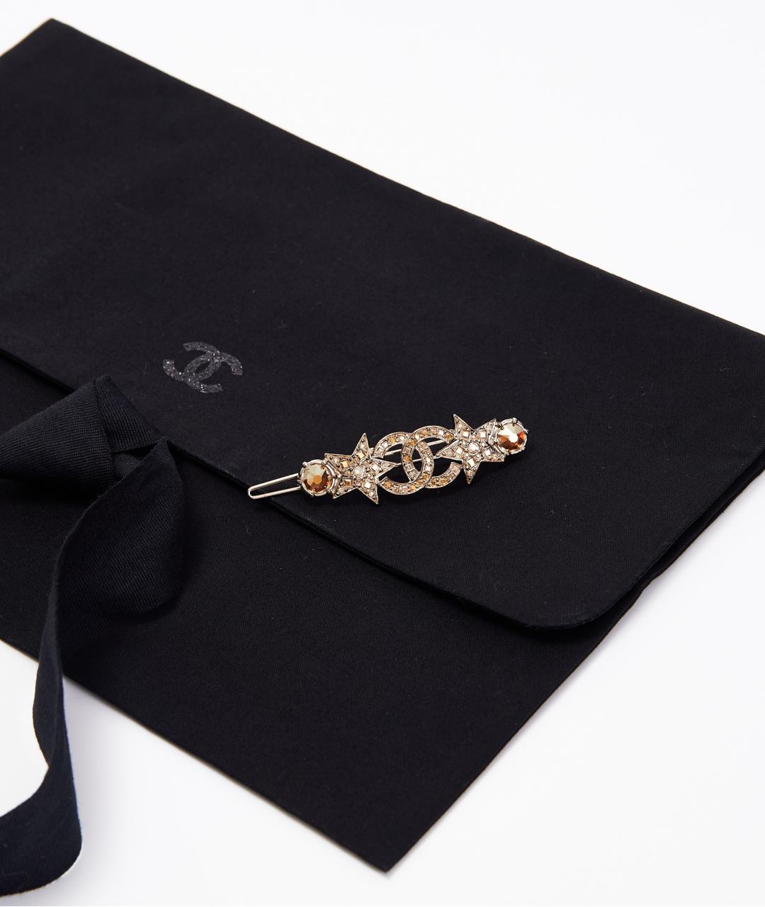 CHANEL Золотая заколка, фото 3