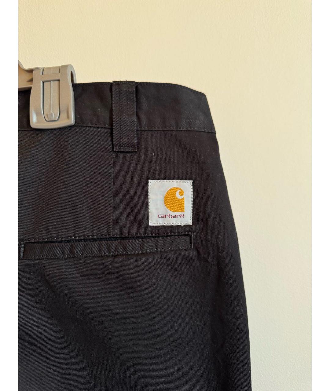 CARHARTT WIP Черные хлопковые повседневные брюки, фото 3