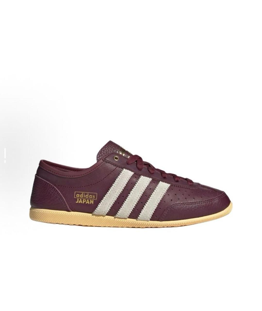 ADIDAS Бордовые кожаные кроссовки, фото 7