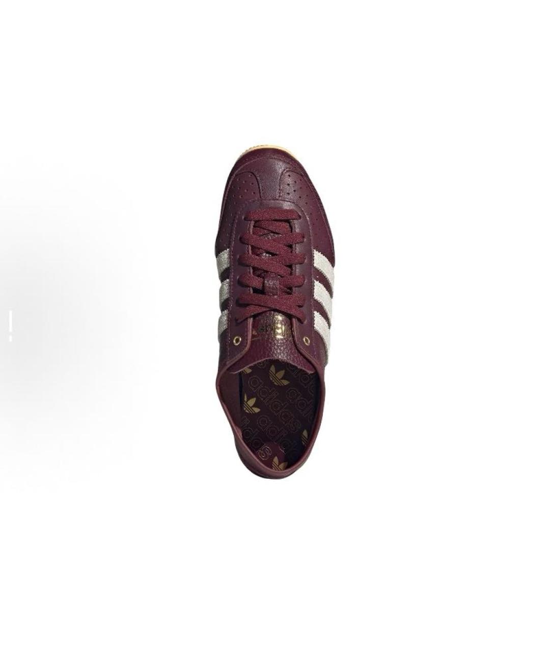 ADIDAS Бордовые кожаные кроссовки, фото 5