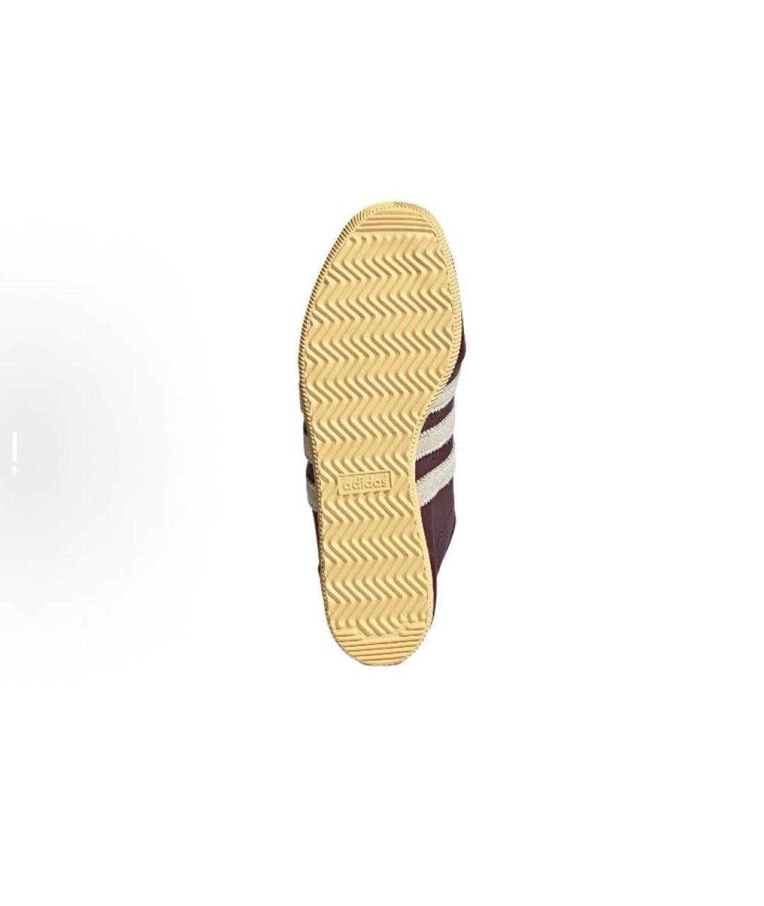 ADIDAS Бордовые кожаные кроссовки, фото 6