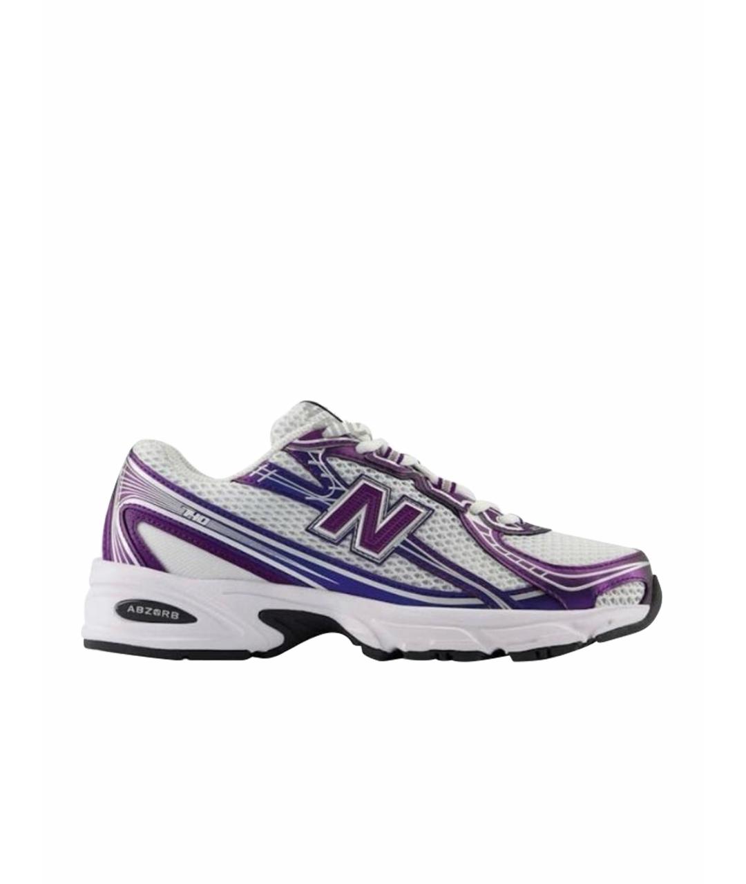 NEW BALANCE Фиолетовые текстильные низкие кроссовки / кеды, фото 1
