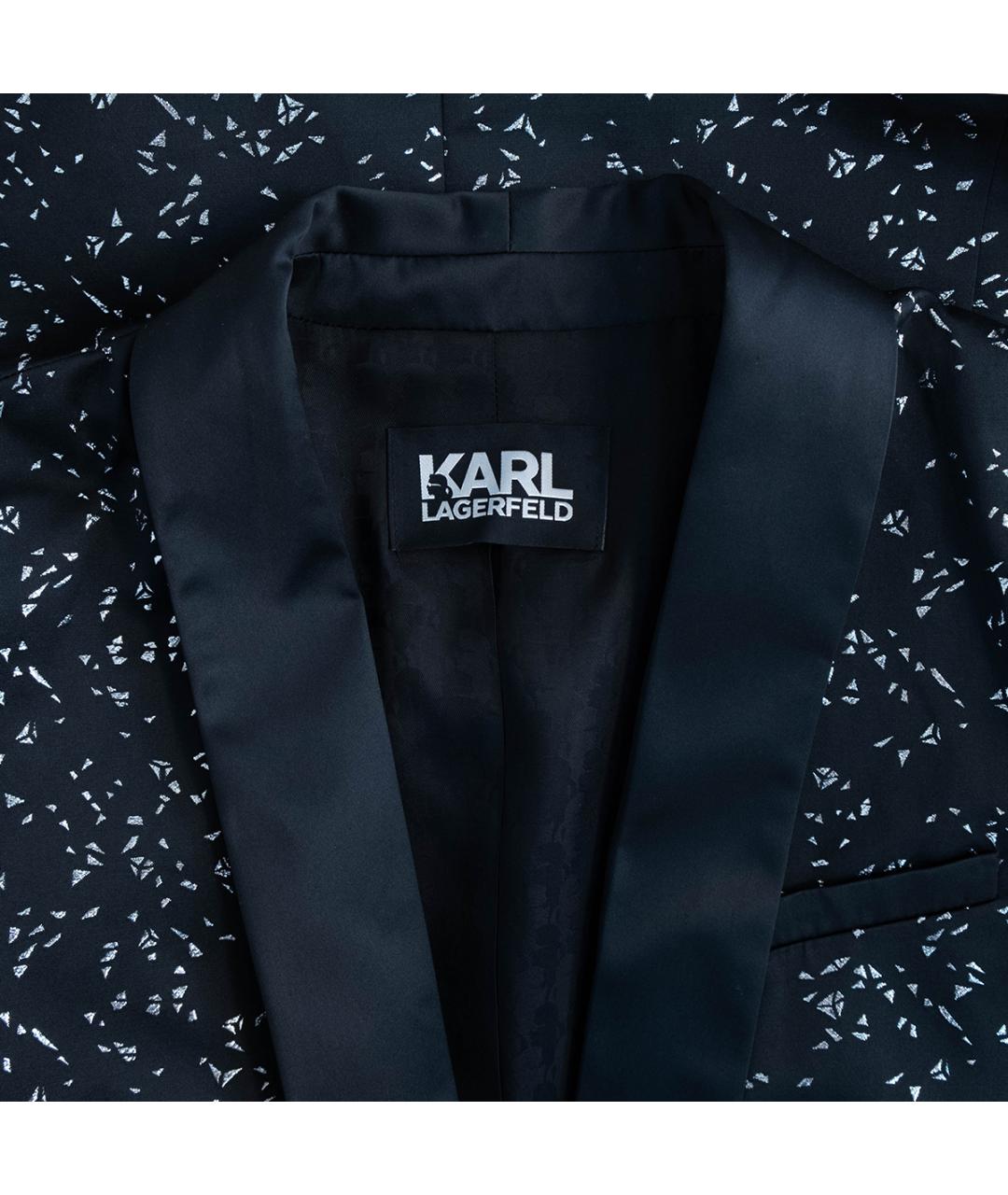 KARL LAGERFELD Черный полиэстеровый жакет/пиджак, фото 3
