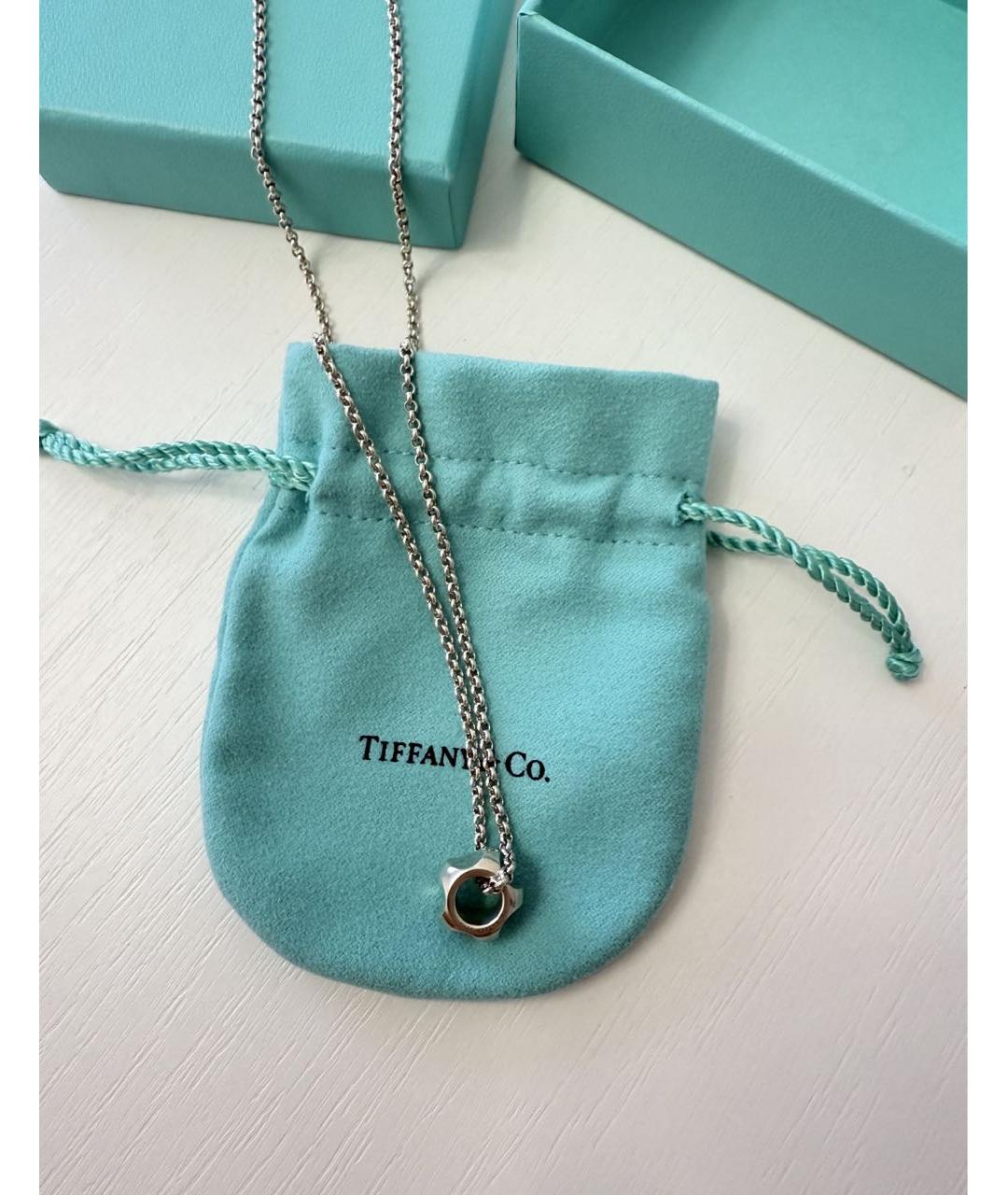 TIFFANY&CO Белое серебряное колье, фото 6