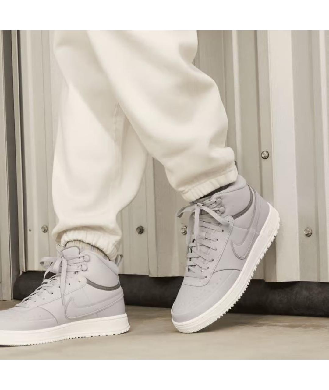 NIKE Серые высокие кроссовки / кеды, фото 8