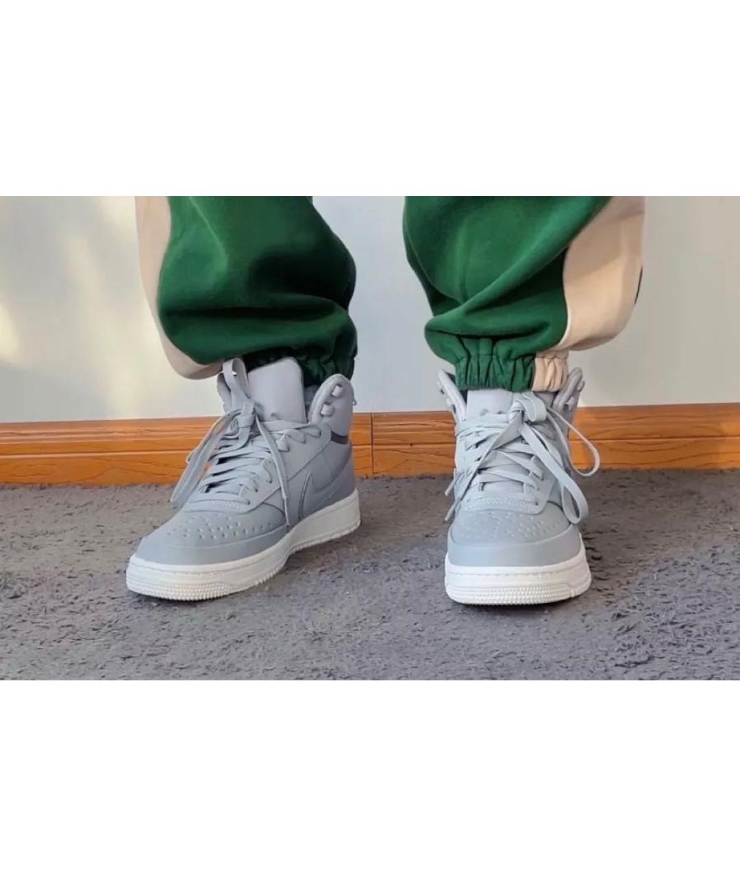 NIKE Серые высокие кроссовки / кеды, фото 6