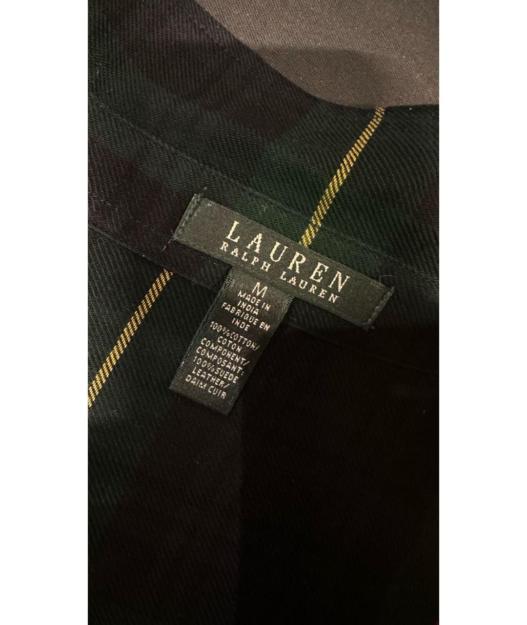 RALPH LAUREN Зеленая шерстяная рубашка, фото 3