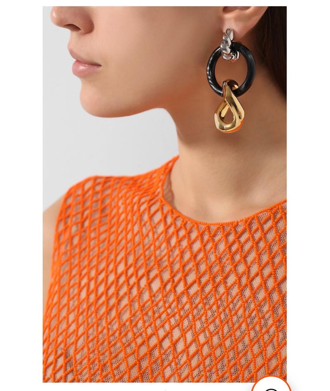 BALENCIAGA Латунные серьги, фото 4