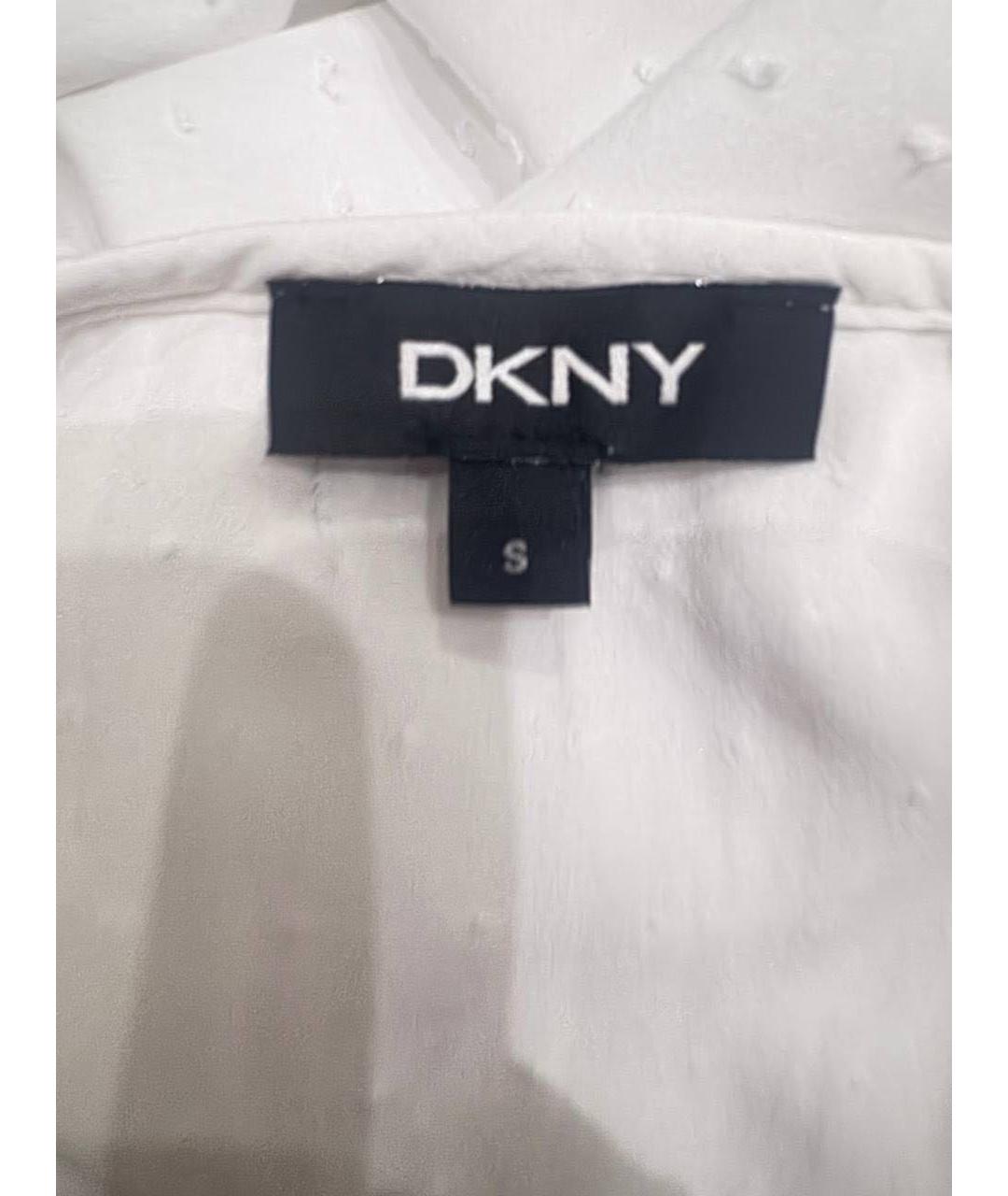 DKNY Белая хлопковая блузы, фото 5