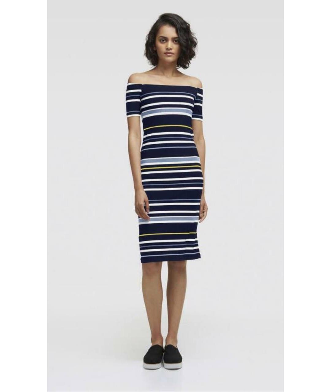 DKNY Мульти полиэстеровое повседневное платье, фото 3