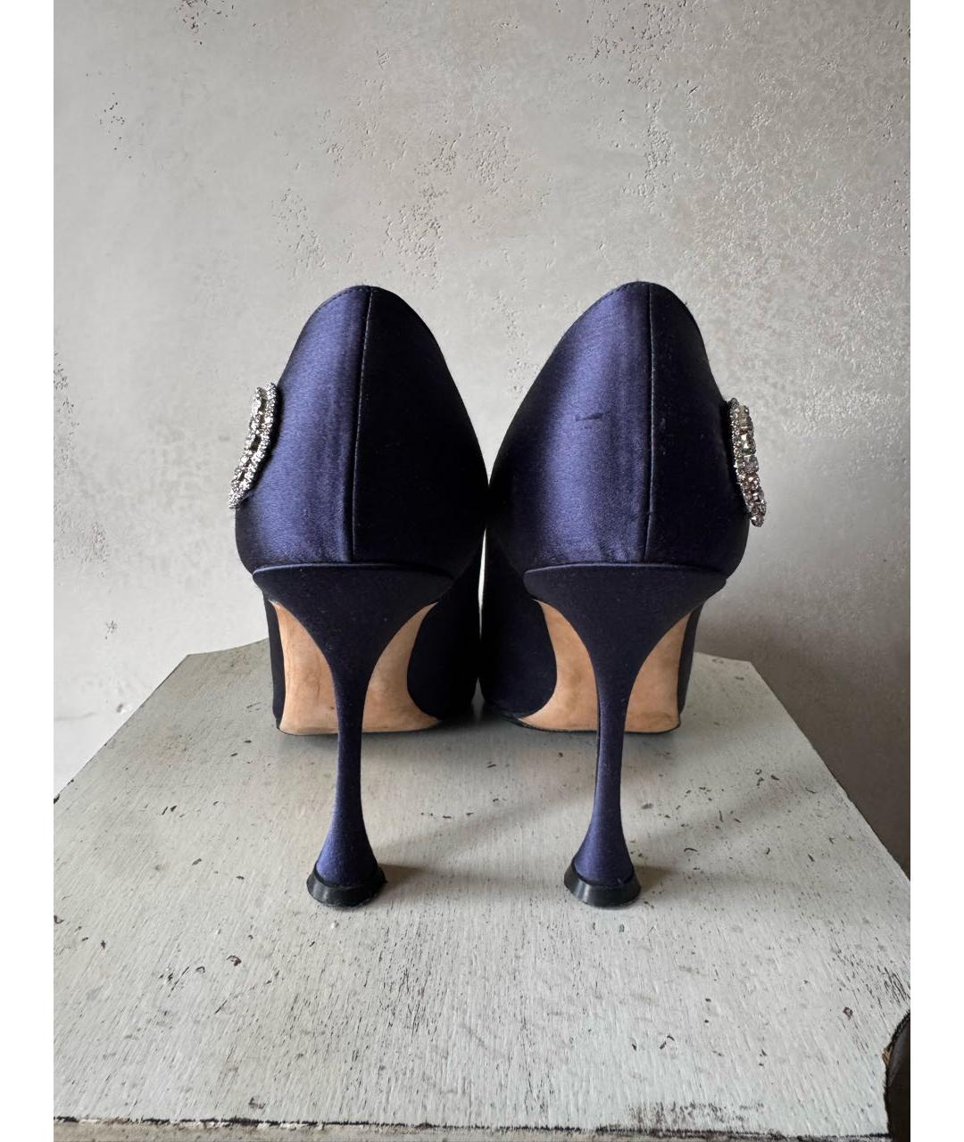 MANOLO BLAHNIK Темно-синие туфли, фото 3