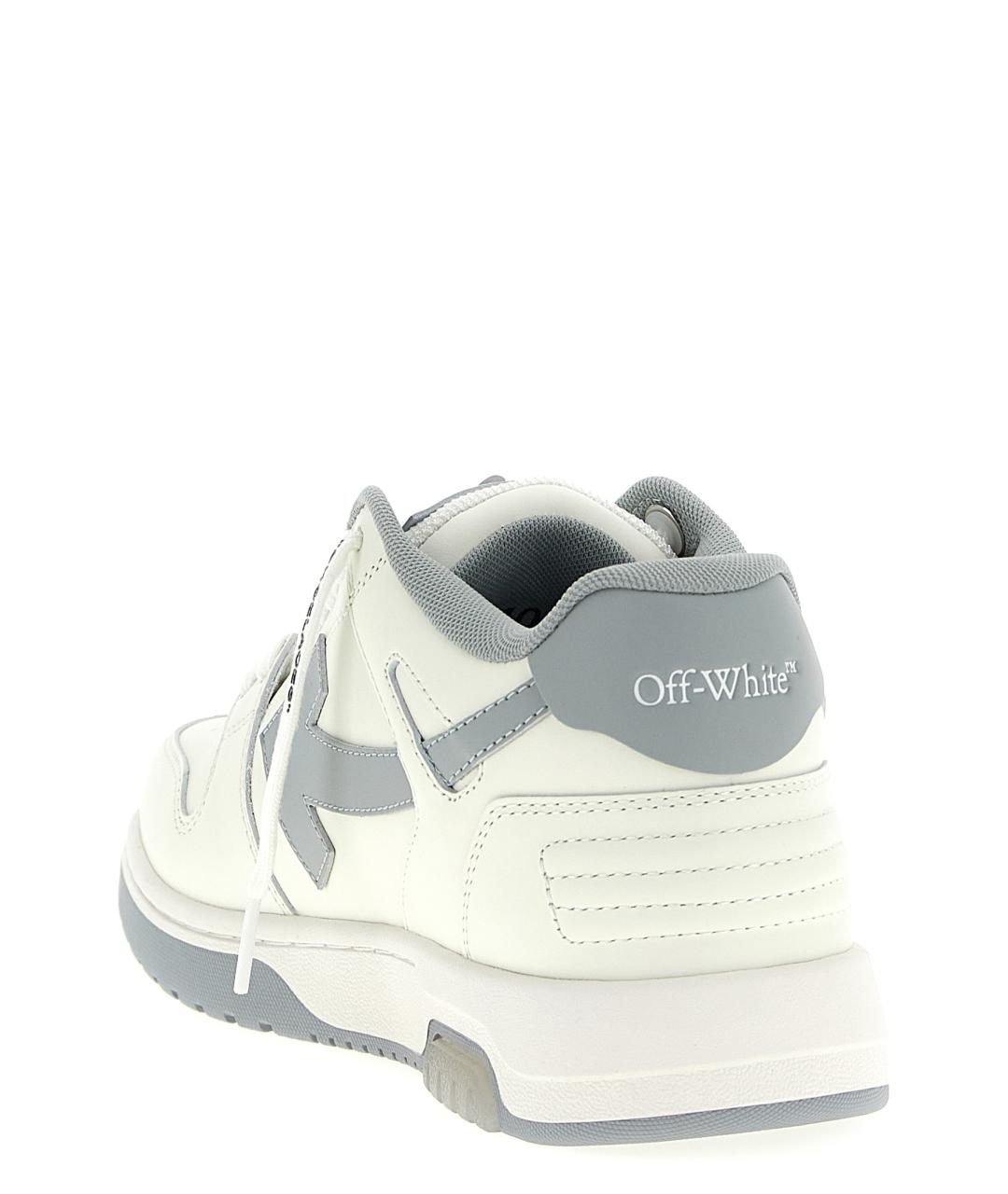 OFF-WHITE Бежевые кожаные низкие кроссовки / кеды, фото 4
