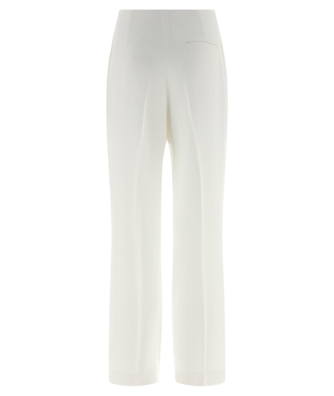 ALBERTA FERRETTI Белые прямые брюки, фото 2