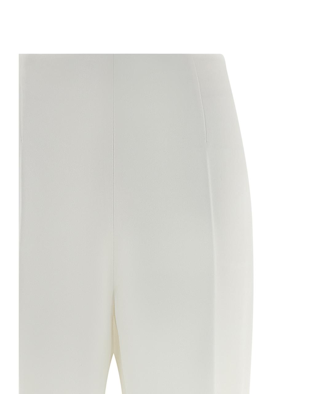 ALBERTA FERRETTI Белые прямые брюки, фото 3