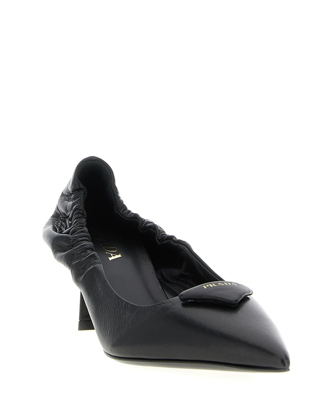 PRADA Черные кожаные туфли, фото 2