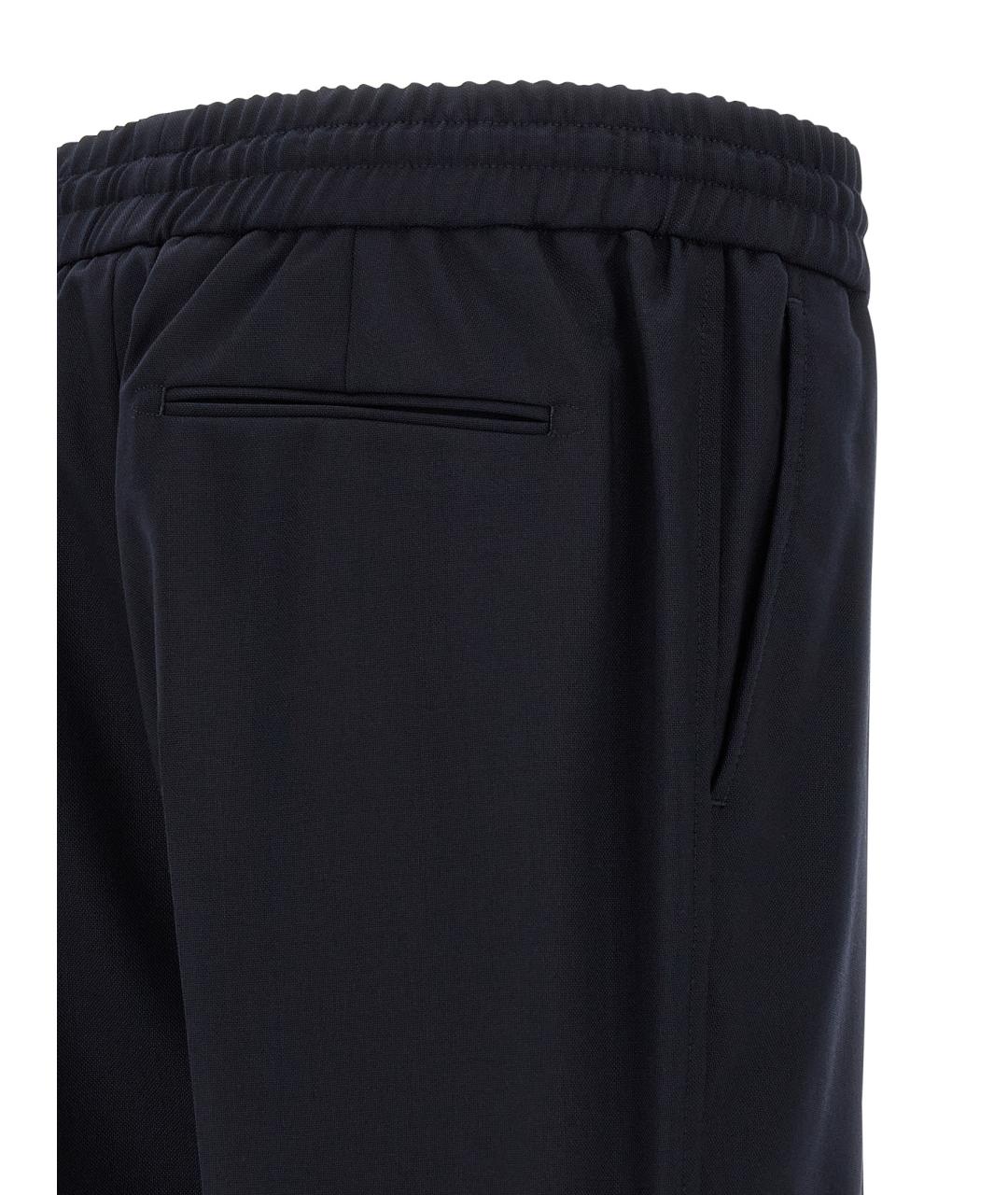 BRIONI Синие шерстяные повседневные брюки, фото 4