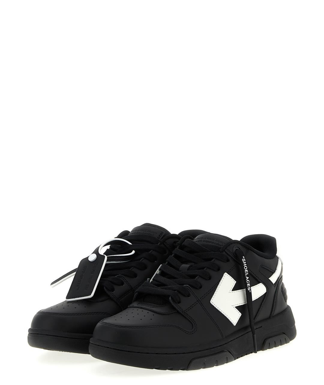 OFF-WHITE Черные низкие кроссовки / кеды, фото 2