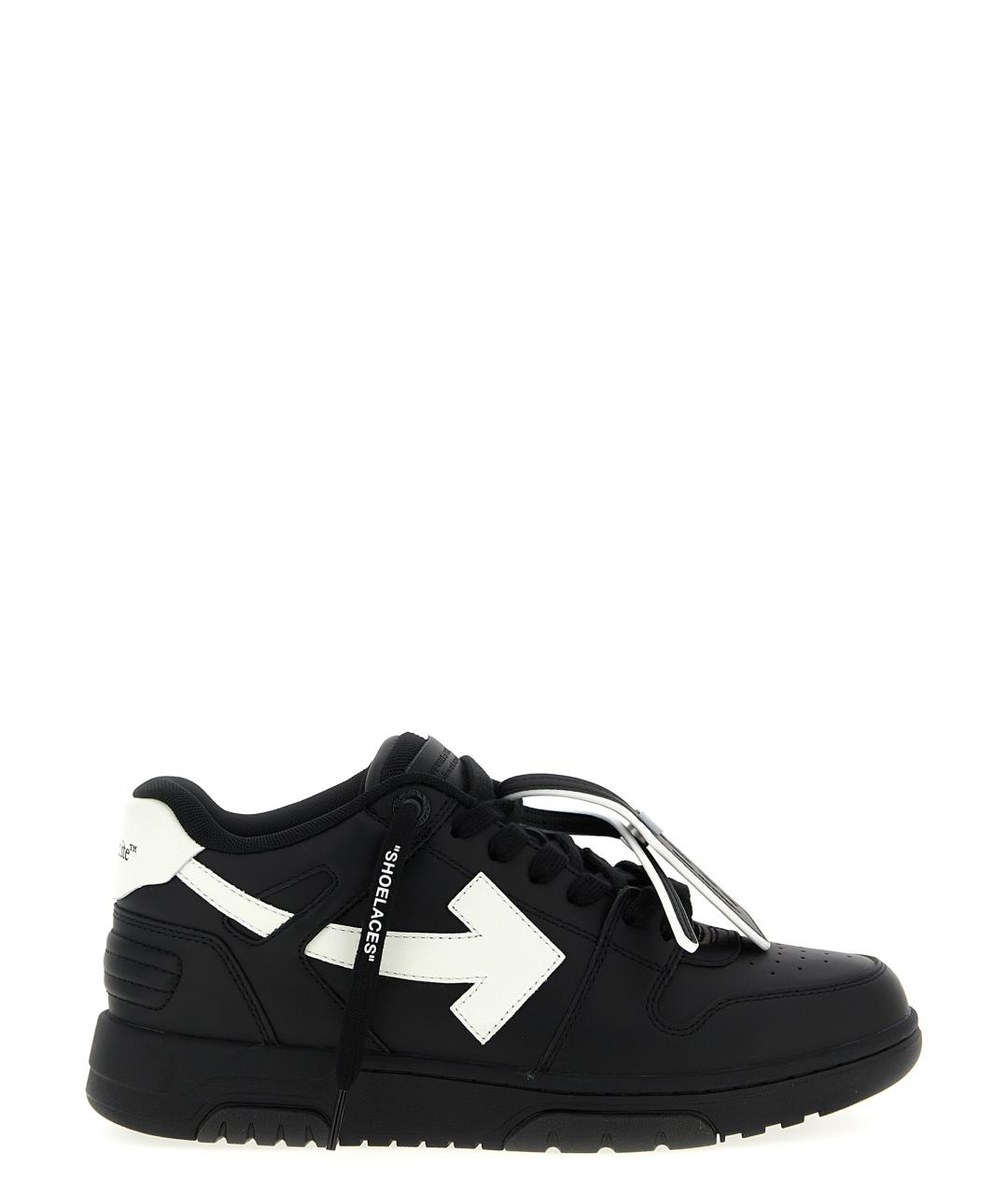 OFF-WHITE Черные низкие кроссовки / кеды, фото 1